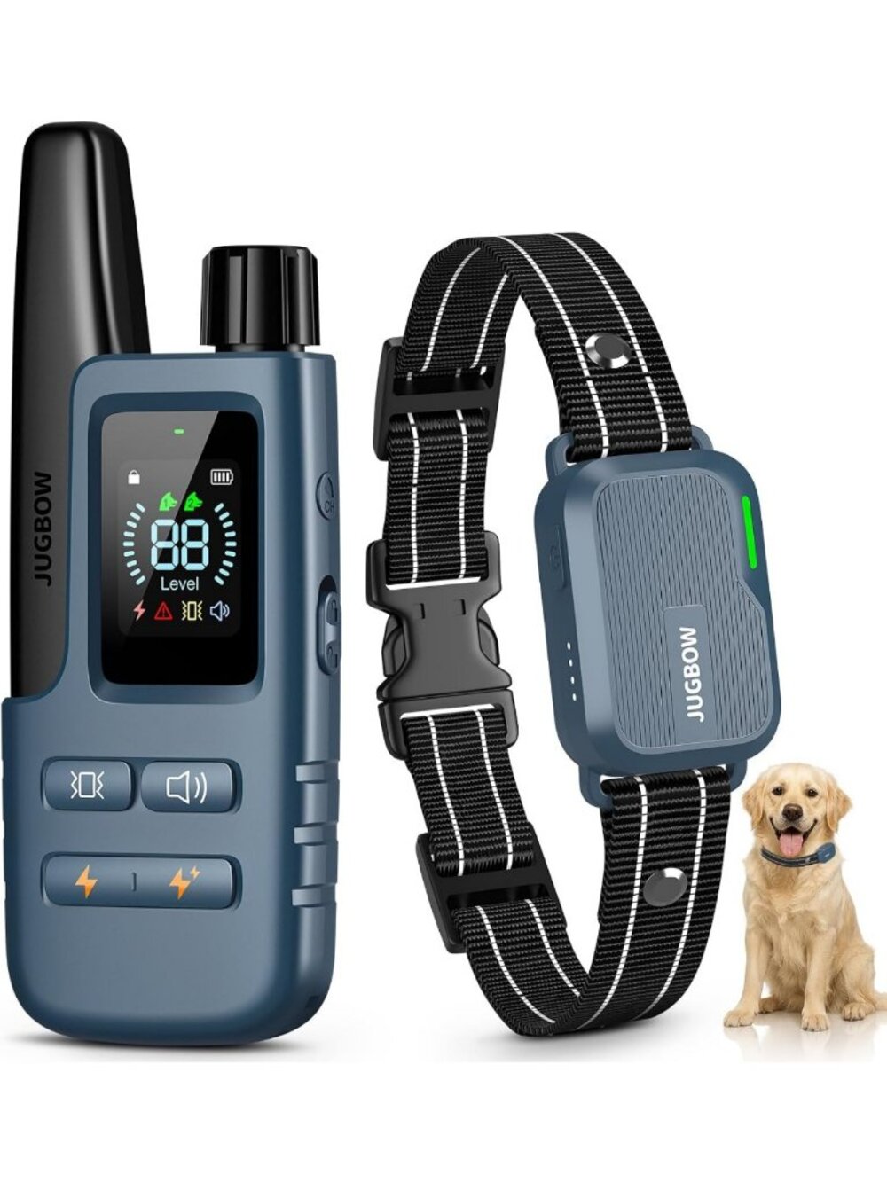 4500FT Waterproof Dog Training Collar with Remote, 4 Modes, Rechargeable eCollar